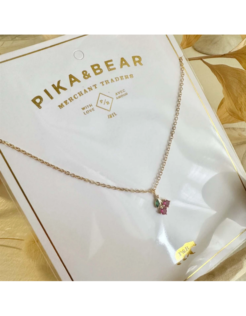PIKA & BEAR POMONA CHERRY CHARM NECKLACE