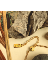 PIKA & BEAR ANEMONE CHARM NECKLACE GOLD