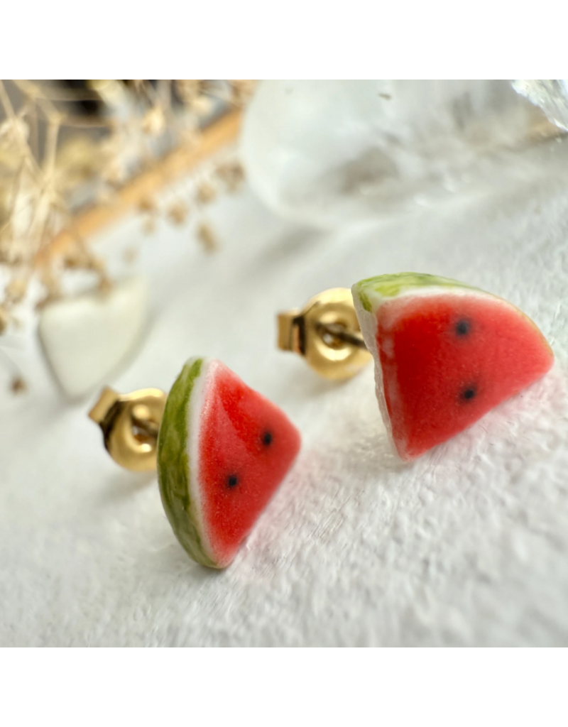 PIKA & BEAR MELENCIA WATERMELON EARRINGS