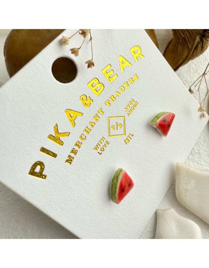 PIKA & BEAR MELENCIA WATERMELON EARRINGS