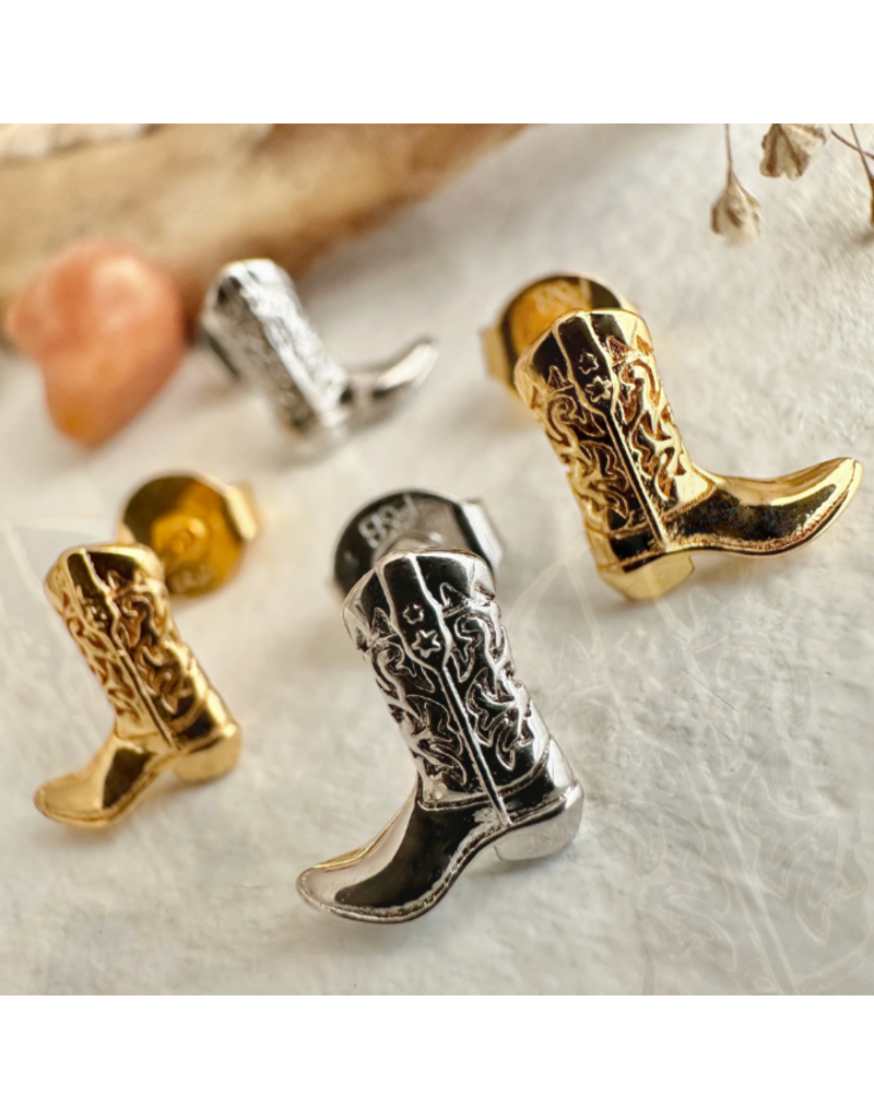 PIKA & BEAR DOLLY COWBOY BOOT EARRINGS