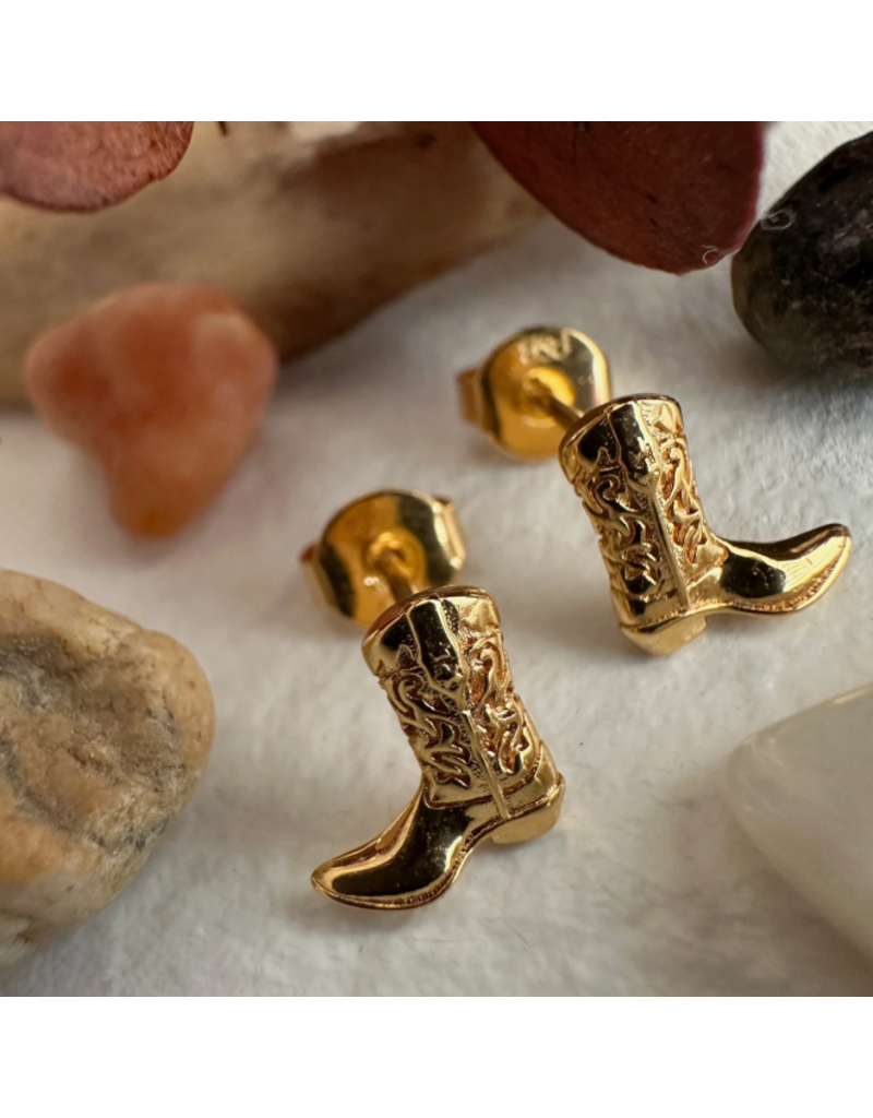 PIKA & BEAR DOLLY COWBOY BOOT EARRINGS