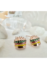 PIKA & BEAR ROYALE BURGER EARRINGS