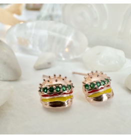 PIKA & BEAR ROYALE BURGER EARRINGS