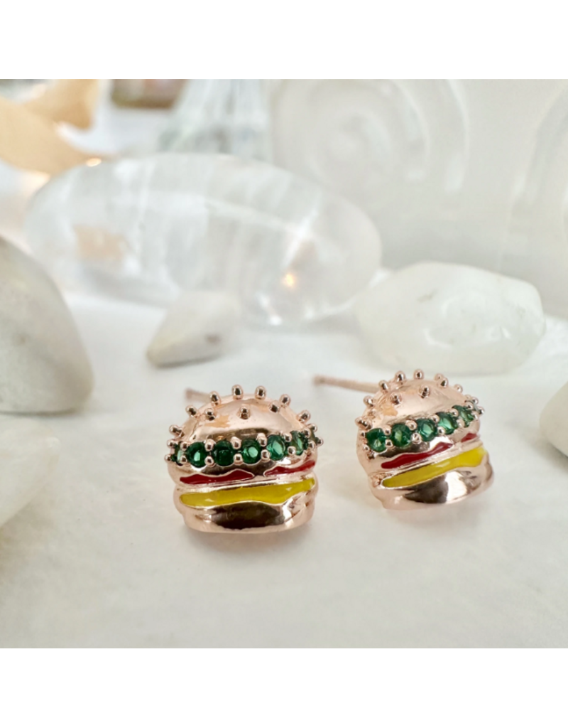 PIKA & BEAR ROYALE BURGER EARRINGS