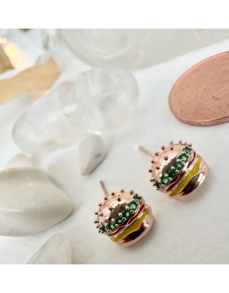 PIKA & BEAR ROYALE BURGER EARRINGS