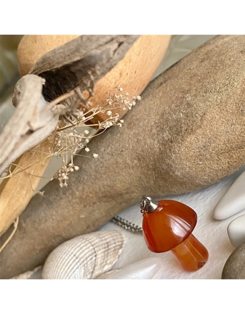 PIKA & BEAR BOLETE PENDANT NECKLACE