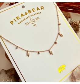 PIKA & BEAR RIDE THE LIGHTNING NECKLACE