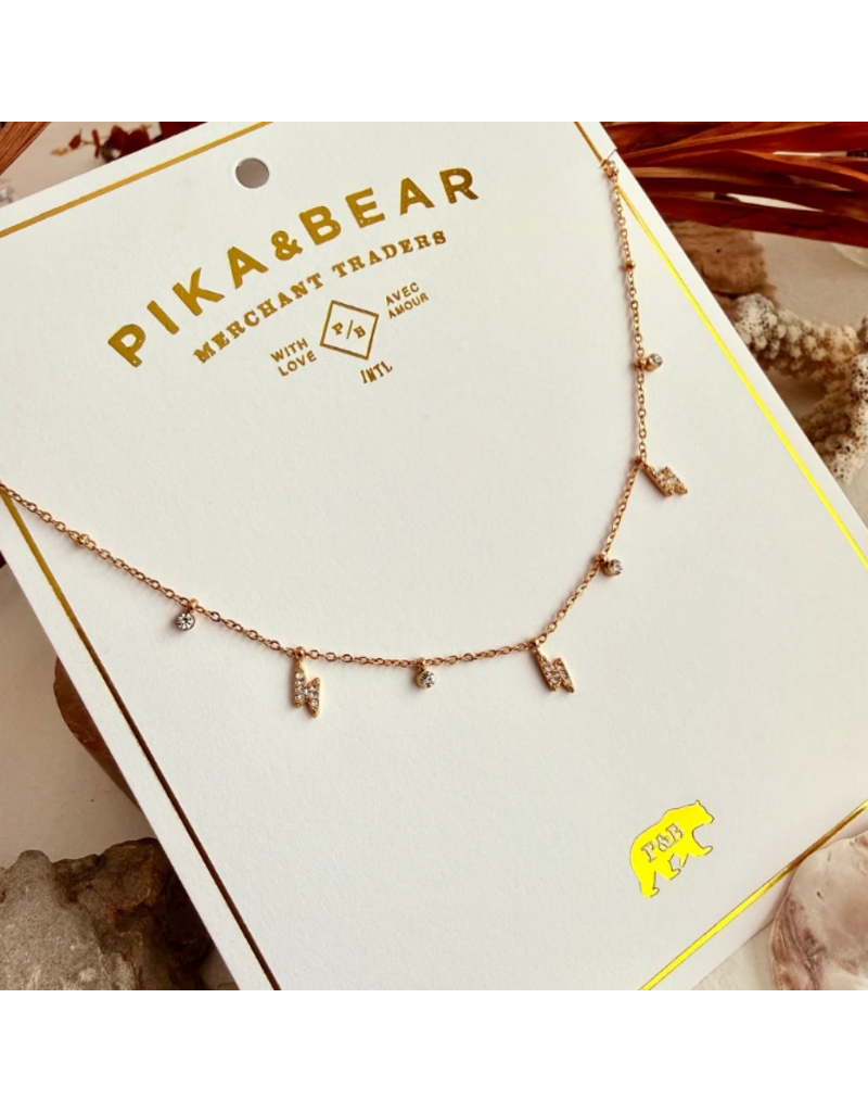 PIKA & BEAR RIDE THE LIGHTNING NECKLACE