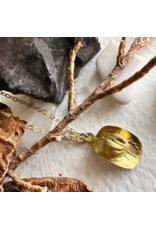 PIKA & BEAR WILD WILD WEST RAW BRASS CHARM NECKLACE