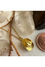 PIKA & BEAR WILD WILD WEST RAW BRASS CHARM NECKLACE