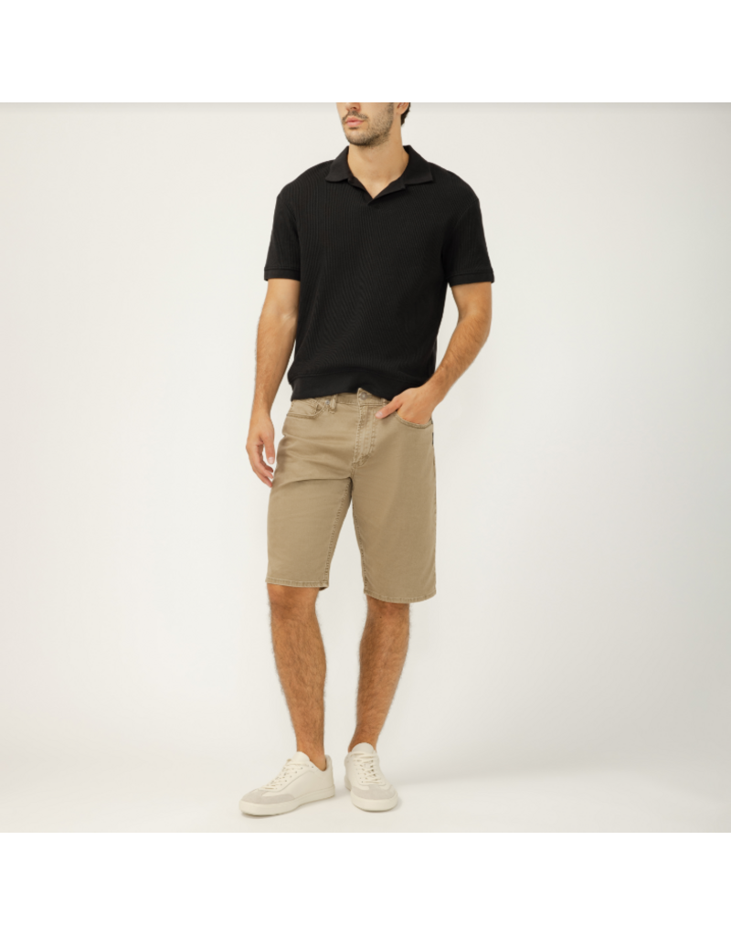 SILVER JEANS ZAC SHORT - DARK TAUPE - 12"