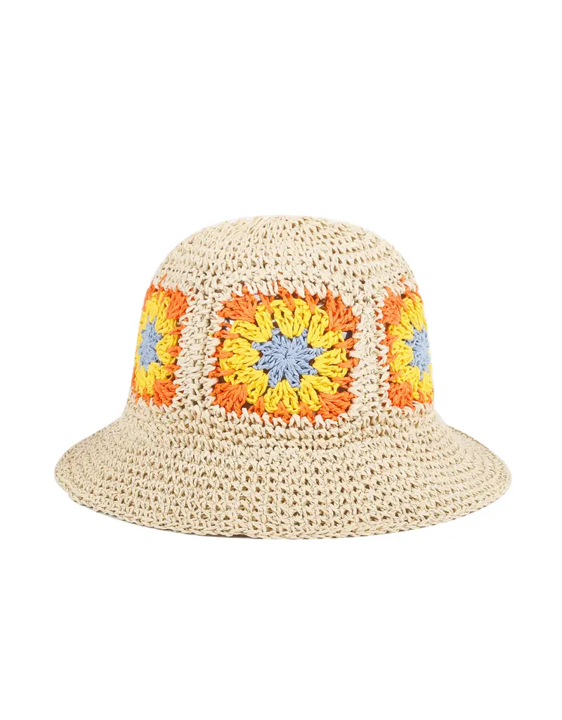 THE PATHZ SUMMER VIBES CROCHET STRAW HAT
