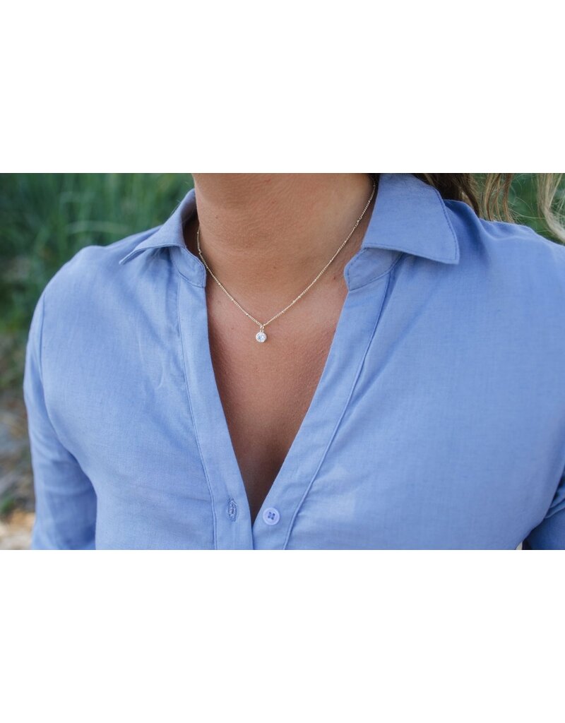 GLEE LUSTER NECKLACE - CLEAR