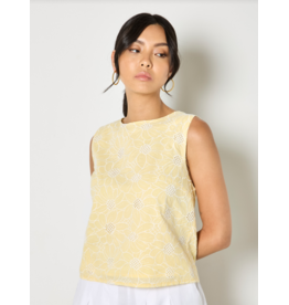 SUNFLOWER EMBROIDERED TOP