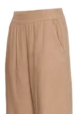 FALAKKA LINEN BLND - CROP PANTS BROWN
