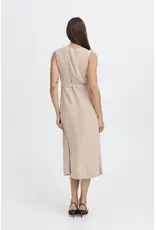 FALAKKA BUTTON DRESS - WOODSMOKE - LINEN BLND