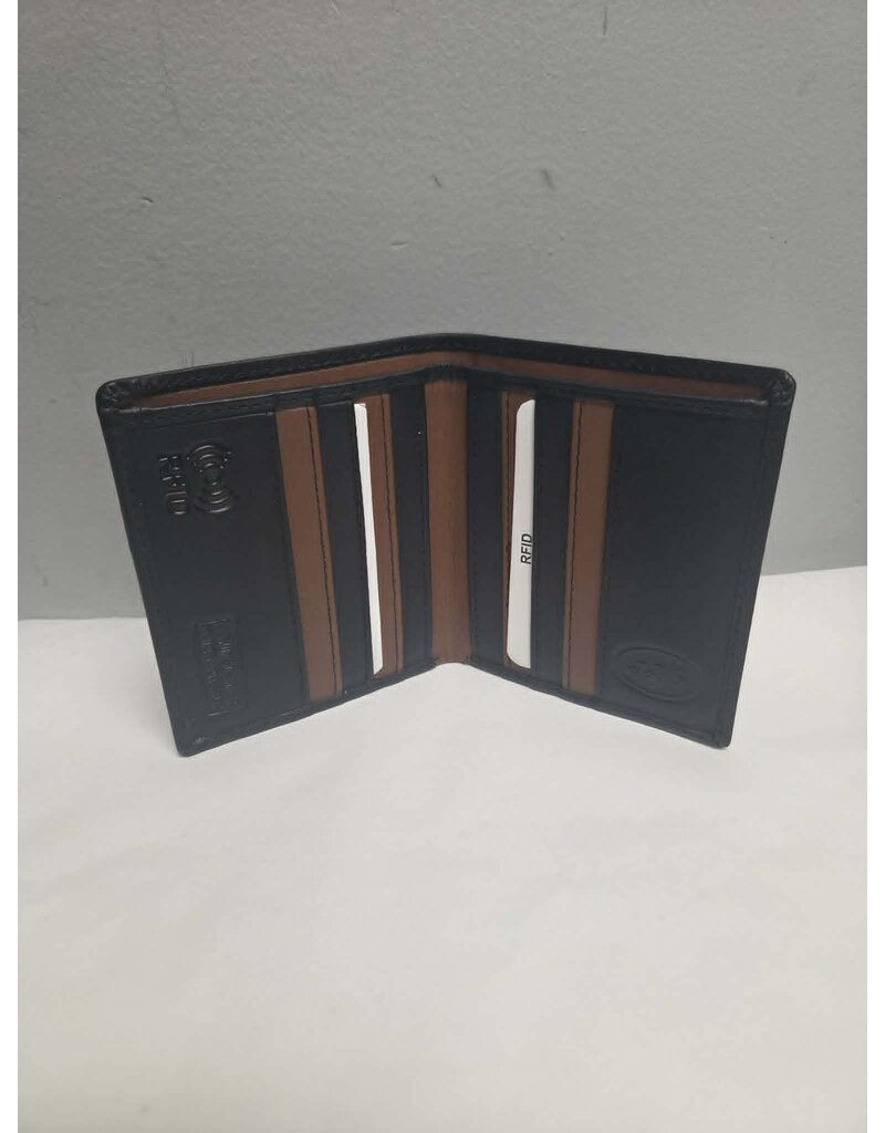 MENS RFID LEATHER SLIM WALLET - MULTI - 1011-9