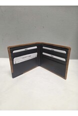 MENS RFID BRUSHED LEATHER SLIMFOLD - 1007B-9S