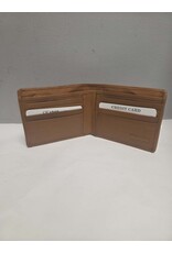 MENS RFID ZIP DIVIDE SLIMFOLD - TAN - 1007-3