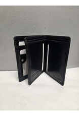 LEATHER CROCO EMBOSS WALLET - BLACK - 12249-1