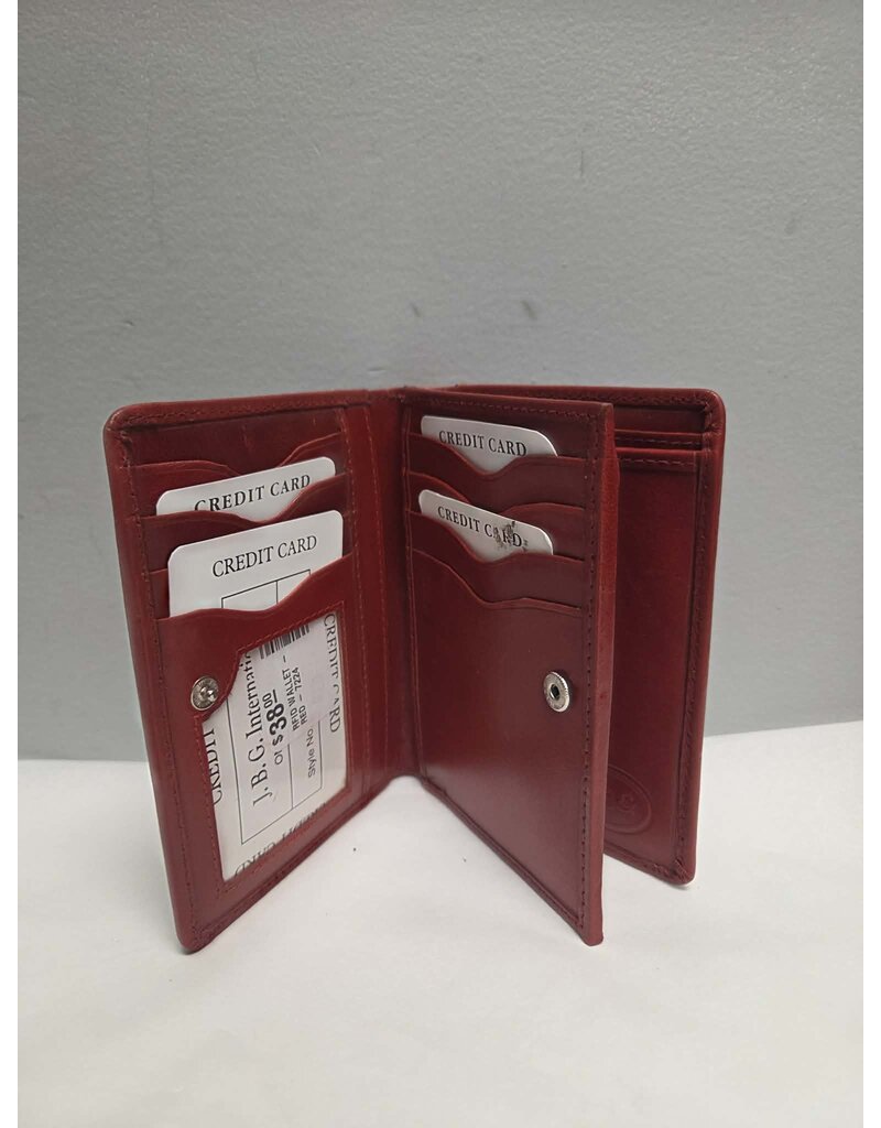 RFID WALLET - RED - 7224