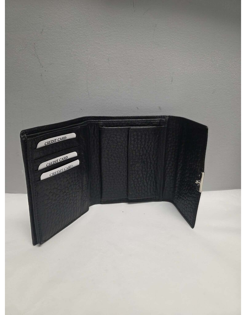 LEATHER WALLET - BLACK - 70063-1