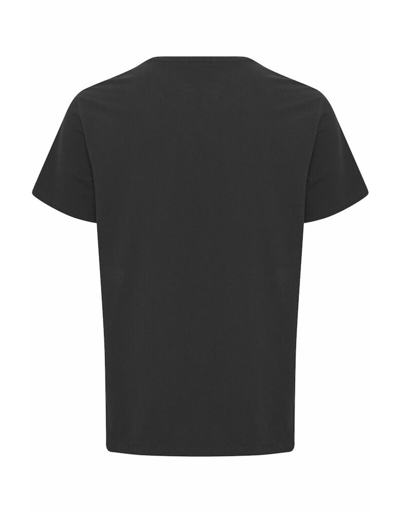 BLEND DINTON LOGO BLACK TEE - COTTON BLEND