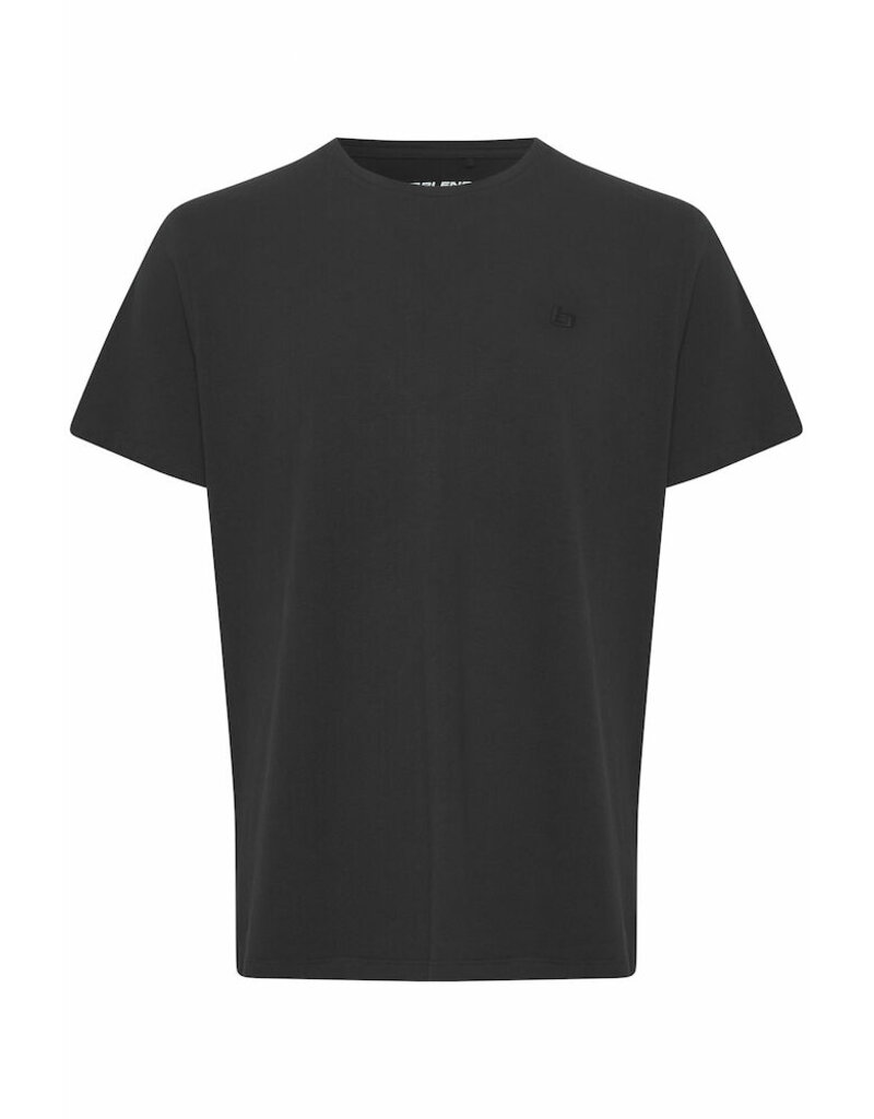BLEND DINTON LOGO BLACK TEE - COTTON BLEND