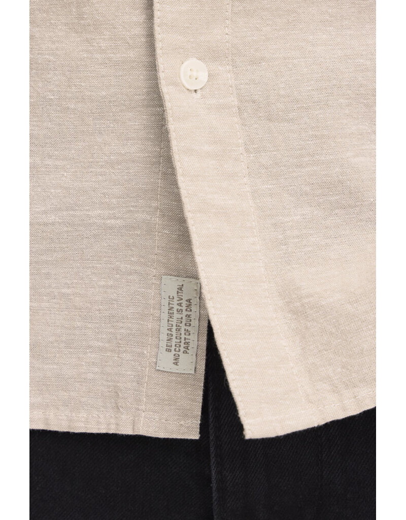 BLEND ABAN BUTTON UP SHIRT - SOLID - COTTON/LINEN