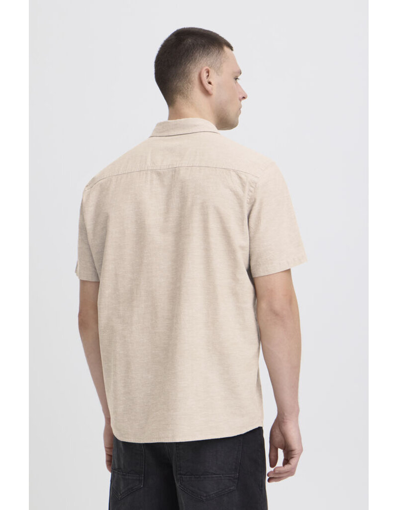 BLEND ABAN BUTTON UP SHIRT - SOLID - COTTON/LINEN