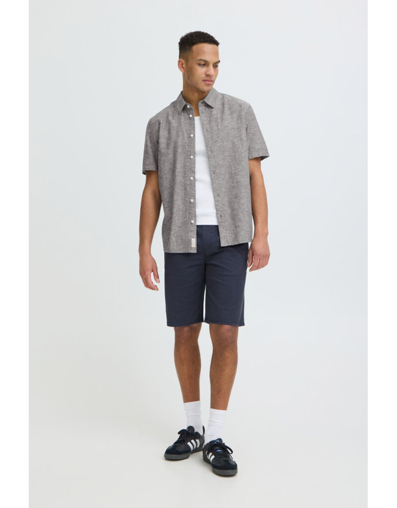 BLEND ABAN BUTTON UP SHIRT - SOLID - COTTON/LINEN