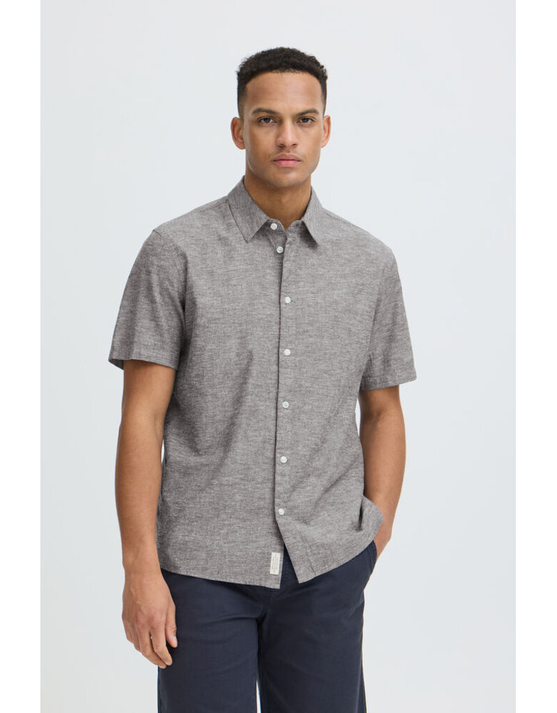 BLEND ABAN BUTTON UP SHIRT - SOLID - COTTON/LINEN