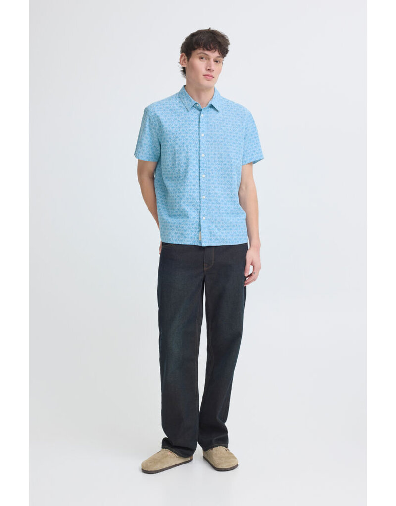 BLEND ABAN BUTTON UP SHIRT - PATTERN - COTTON/LINEN