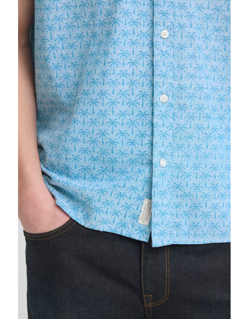 BLEND ABAN BUTTON UP SHIRT - PATTERN - COTTON/LINEN