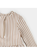 PETIT LEM 2PC SET L/S RASHGUARD + BOTTOM KNIT OFF WHITE 18/24 MONTH