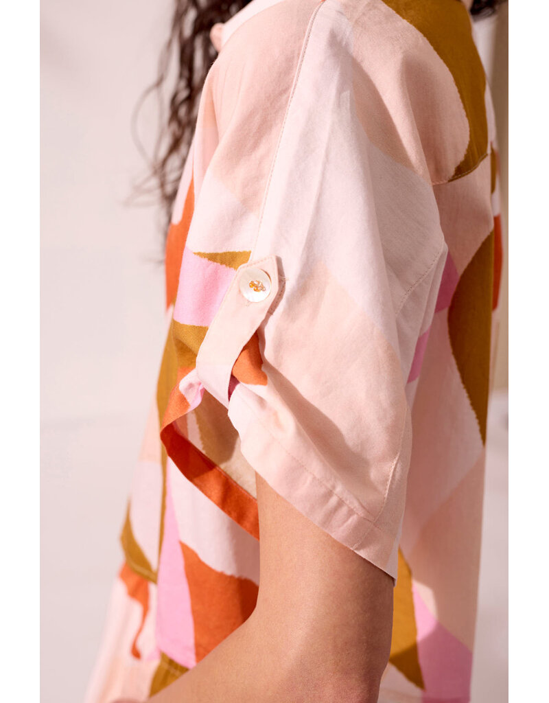 TRIBAL CROPPED CAMP SHIRT - BOCA CHICA