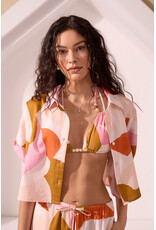 TRIBAL CROPPED CAMP SHIRT - BOCA CHICA