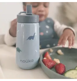NOUKA FLIP-TOP STRAW DRINKING BOTTLE - 14OZ