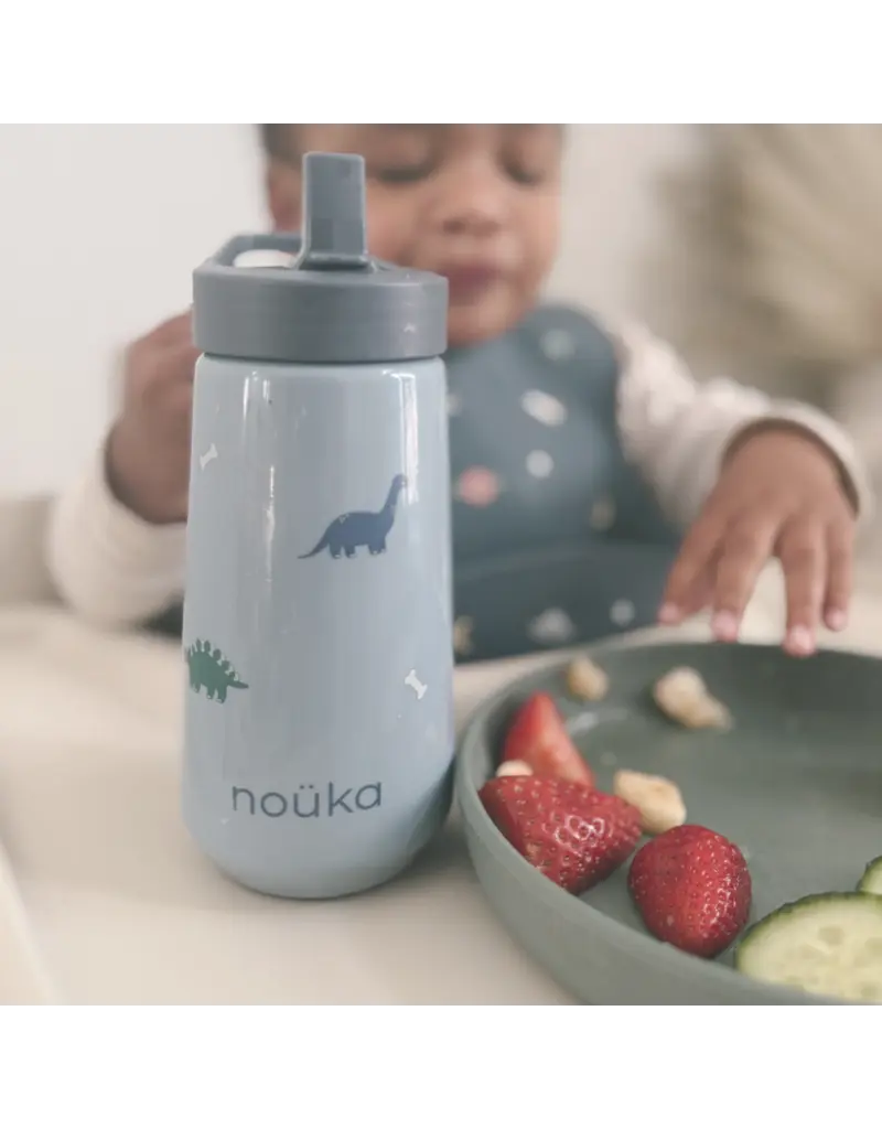 NOUKA FLIP-TOP STRAW DRINKING BOTTLE - 14OZ