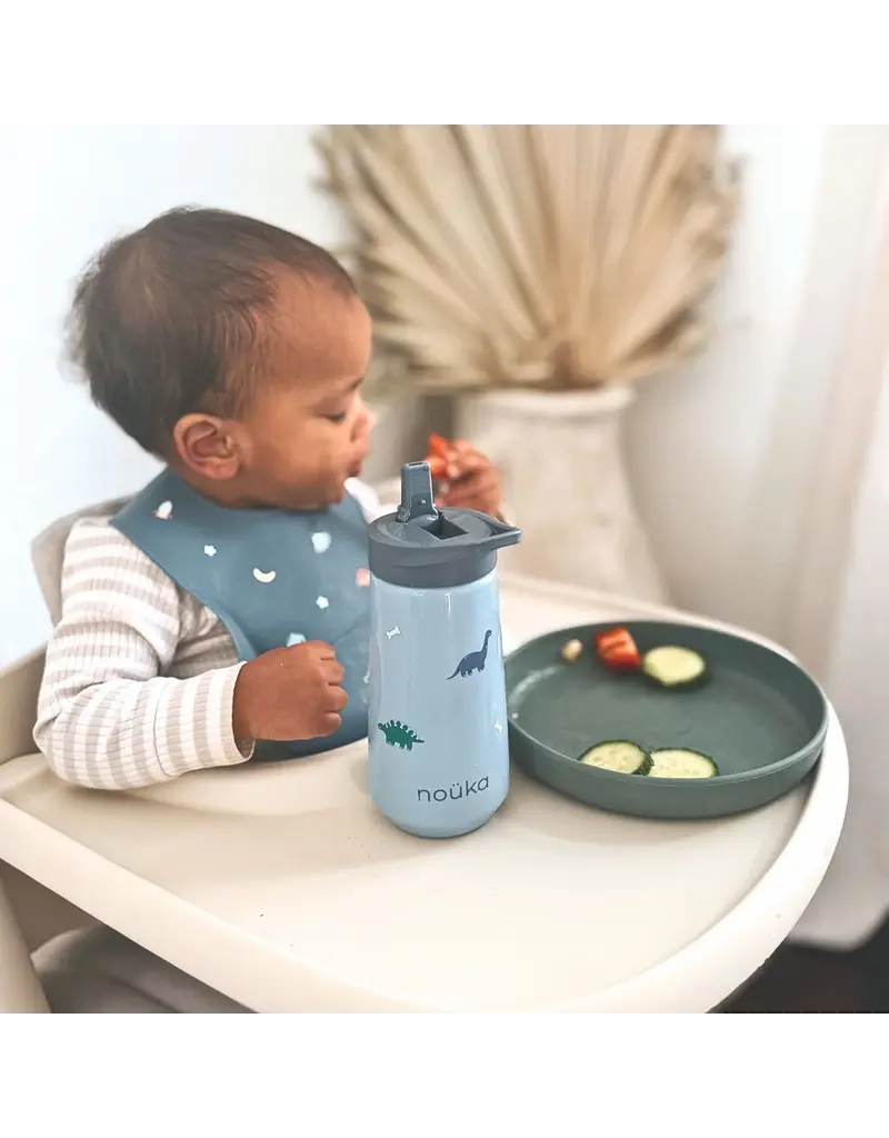 NOUKA FLIP-TOP STRAW DRINKING BOTTLE - 14OZ