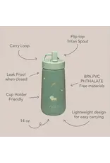 NOUKA FLIP-TOP STRAW DRINKING BOTTLE - 14OZ