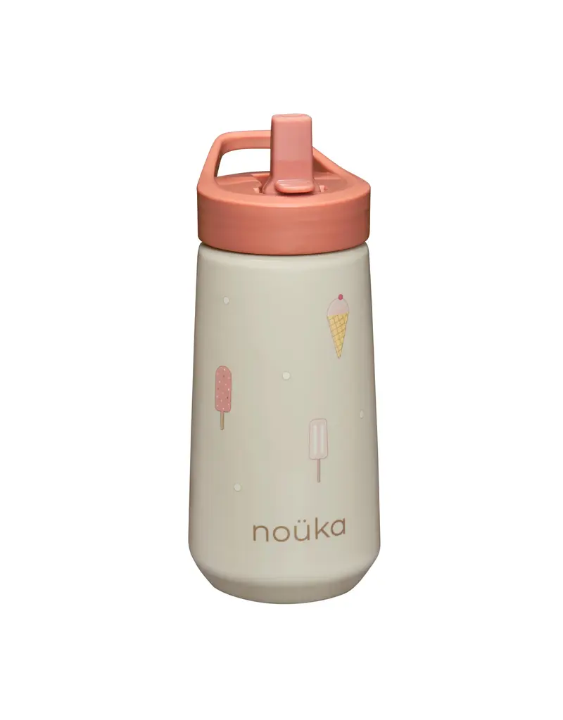 NOUKA FLIP-TOP STRAW DRINKING BOTTLE - 14OZ