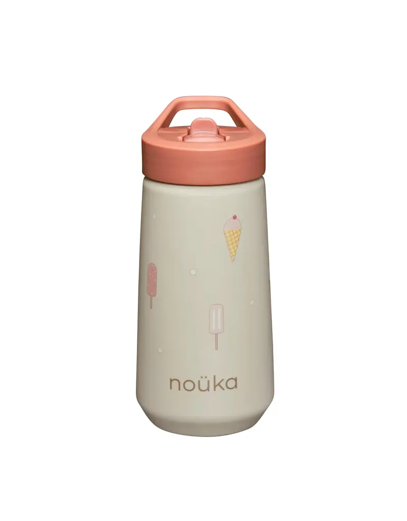 NOUKA FLIP-TOP STRAW DRINKING BOTTLE - 14OZ