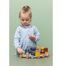 TRIXIE WOODEN ANIMAL TRAIN