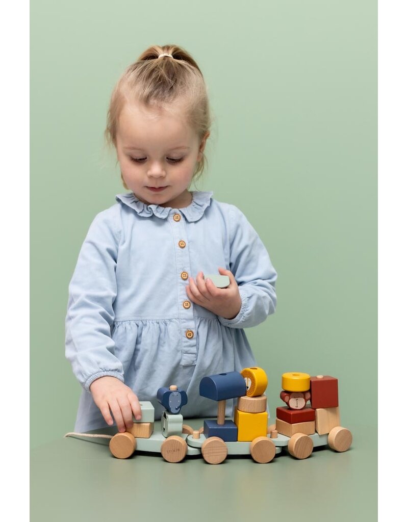 TRIXIE WOODEN ANIMAL TRAIN