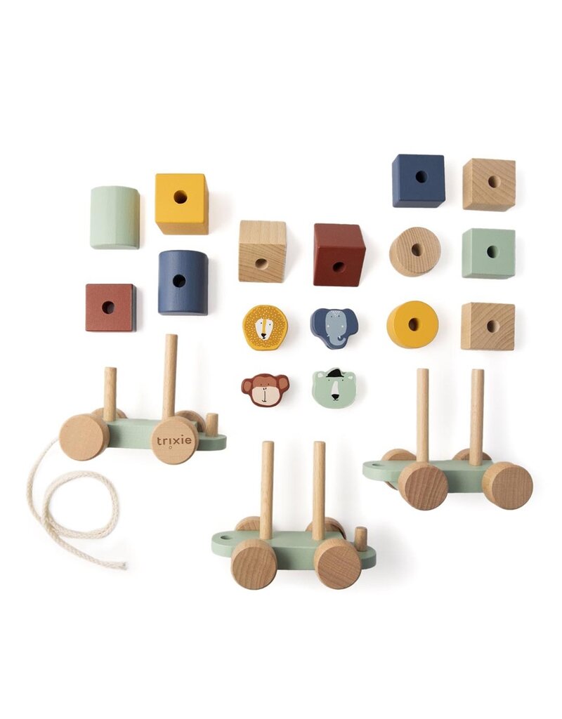TRIXIE WOODEN ANIMAL TRAIN