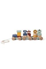 TRIXIE WOODEN ANIMAL TRAIN