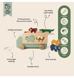 TRIXIE WOODEN ANIMAL TRUCK