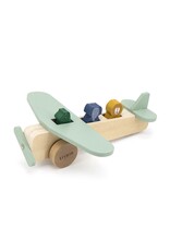 TRIXIE WOODEN ANIMAL AIRPLANE